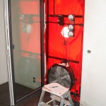 Messeinrichtung für Blower-Door-Test