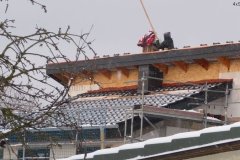 Dachziegel und Keller-Schweißbahnen